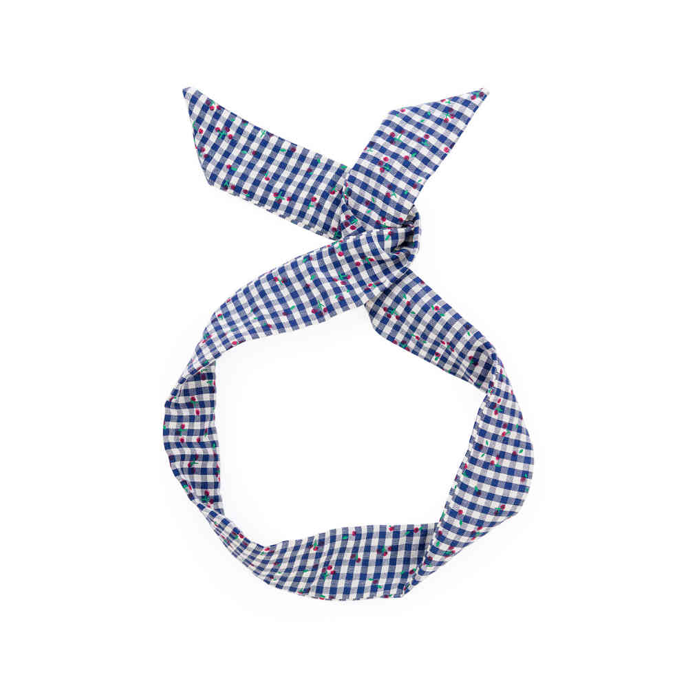 Banned - Picnic Gingham Bandeau - Bleu foncé